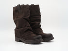 Stulpen Stiefel in Veloursleder-Optik