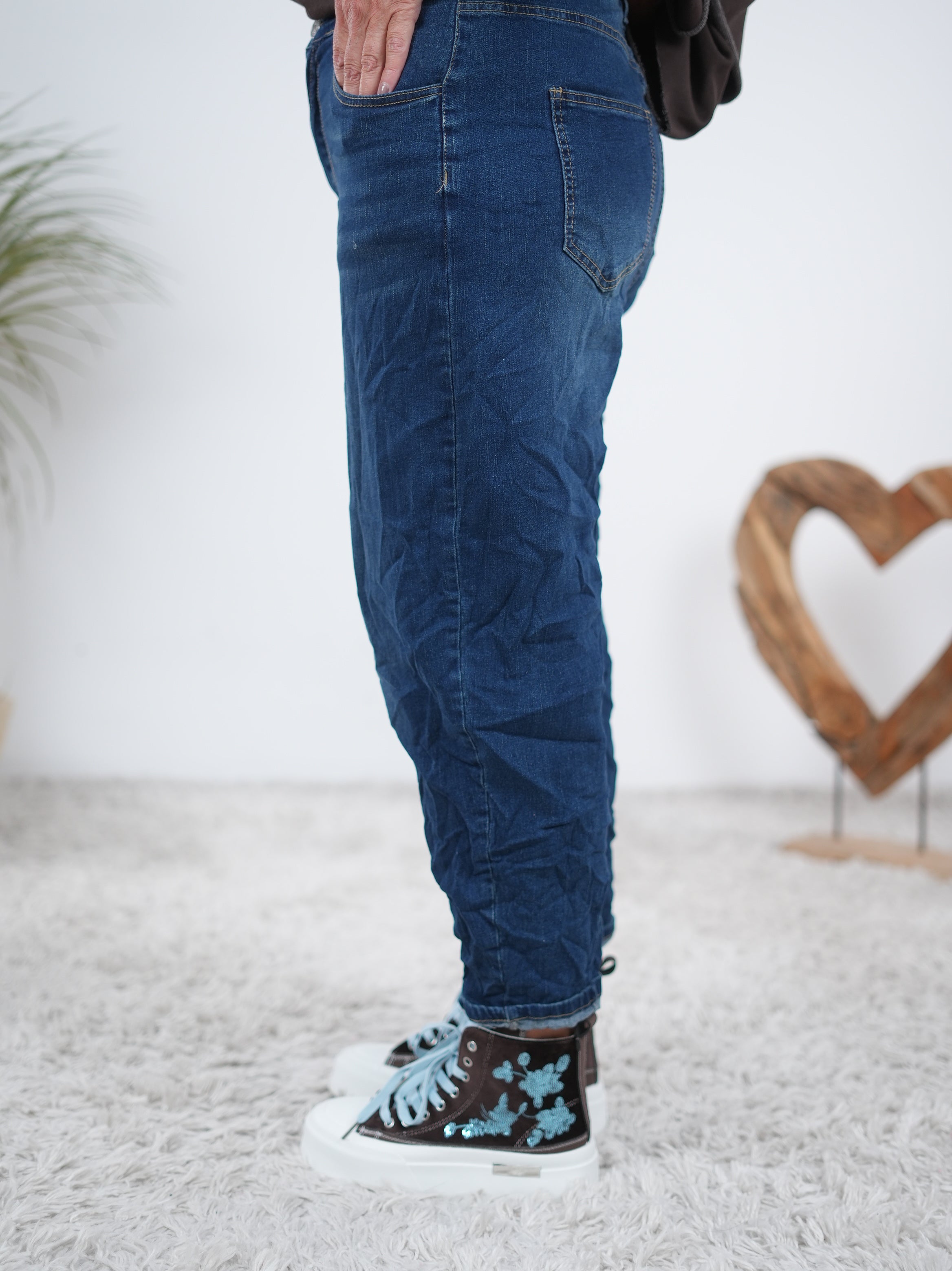 lockere Jeans, dark blue