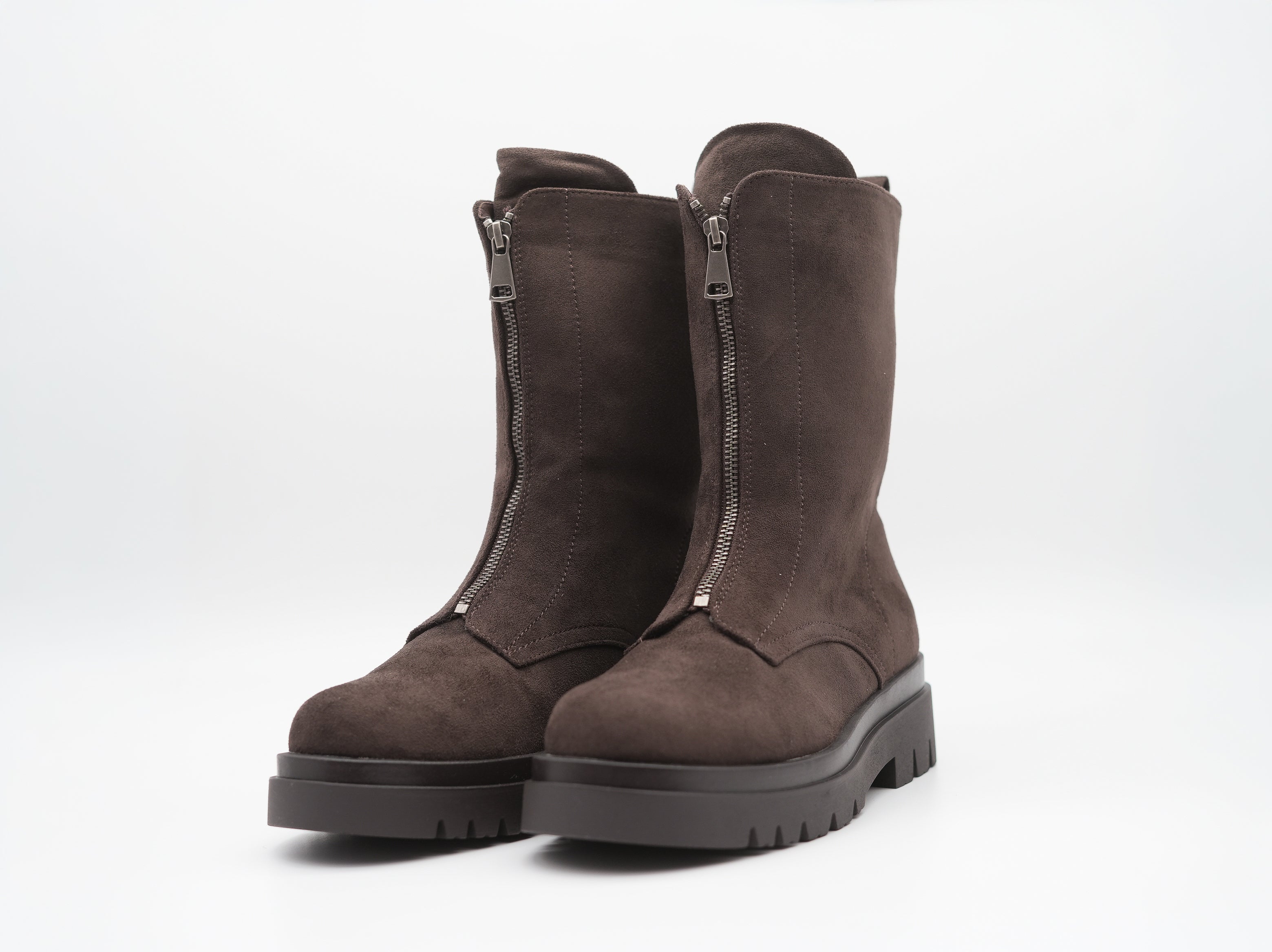 trendige Boots mit Reißverschluss vorne