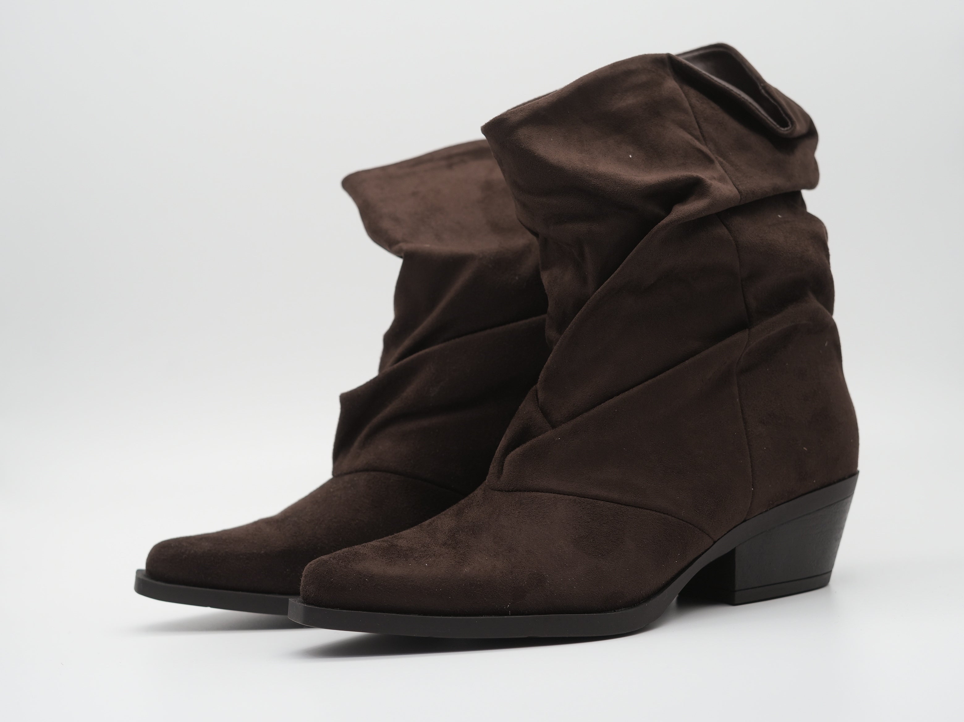 Westernboots mit weitem Schaft Schoko