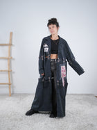 3 in 1 Hingucker Mantel mit Image Patches, schwarz