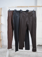 Basic Leggins aus Kunstleder