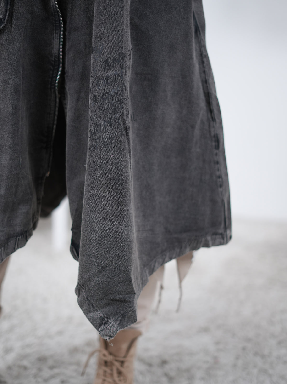 Hingucker Jeans Mantel, oversize