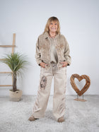Kord Jacke mit seitlichen Taschen