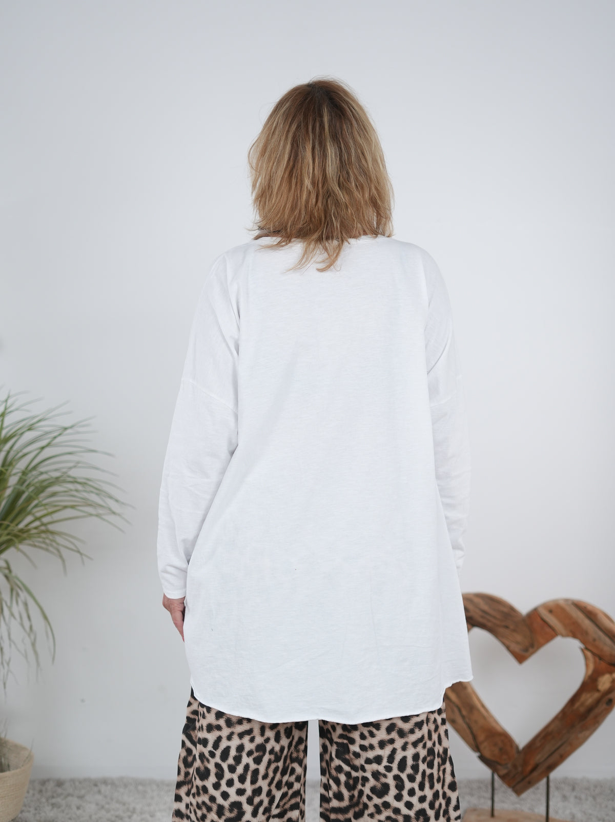 Langarm Shirt mit "believe" Schriftzug