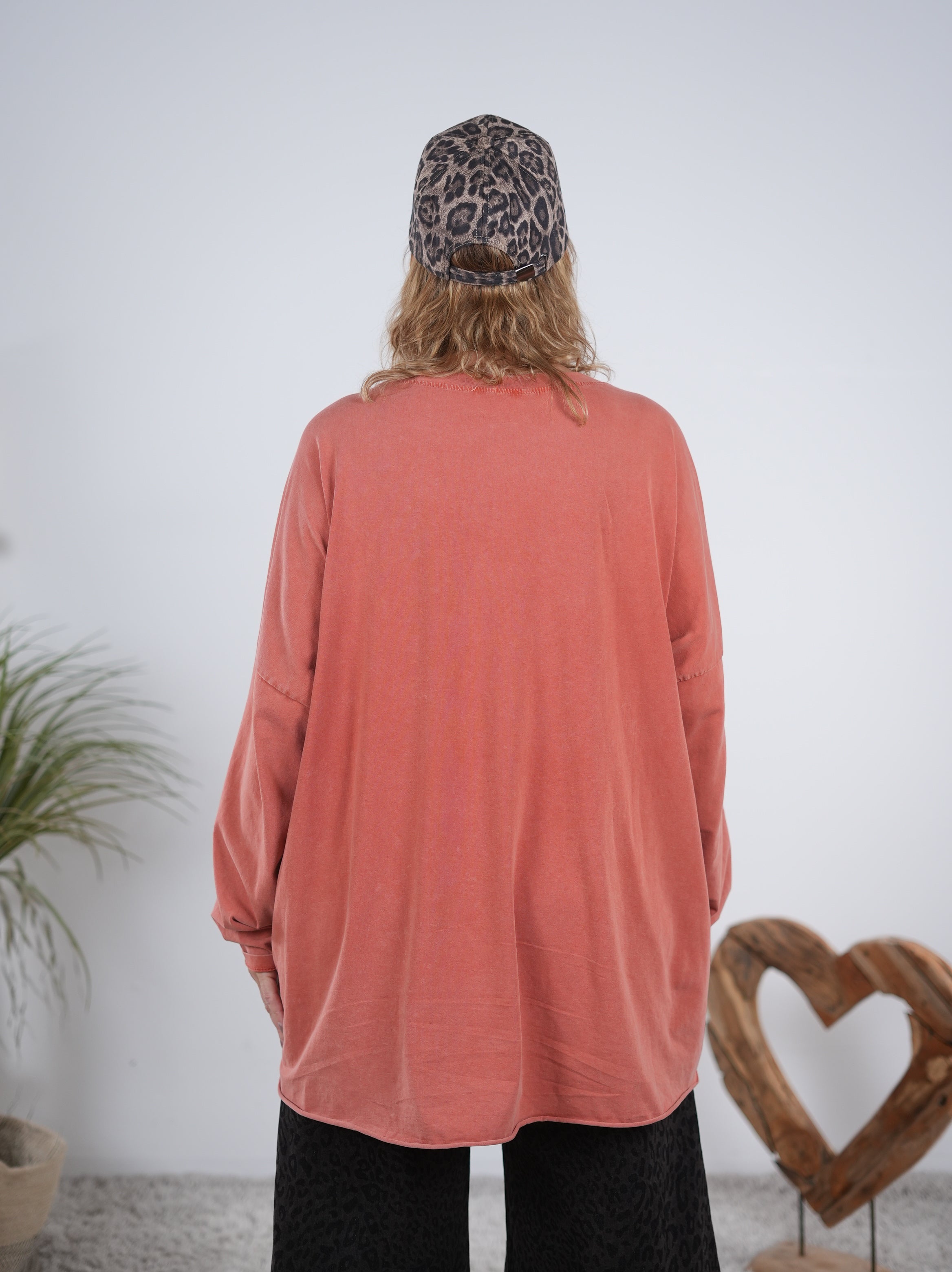 oversize Shirt mit süßem Motiv