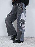 Wide Leg Hingucker Pants mit Skull Motiv