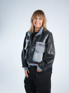 oversize Kunstlederjacke ~jeans~
