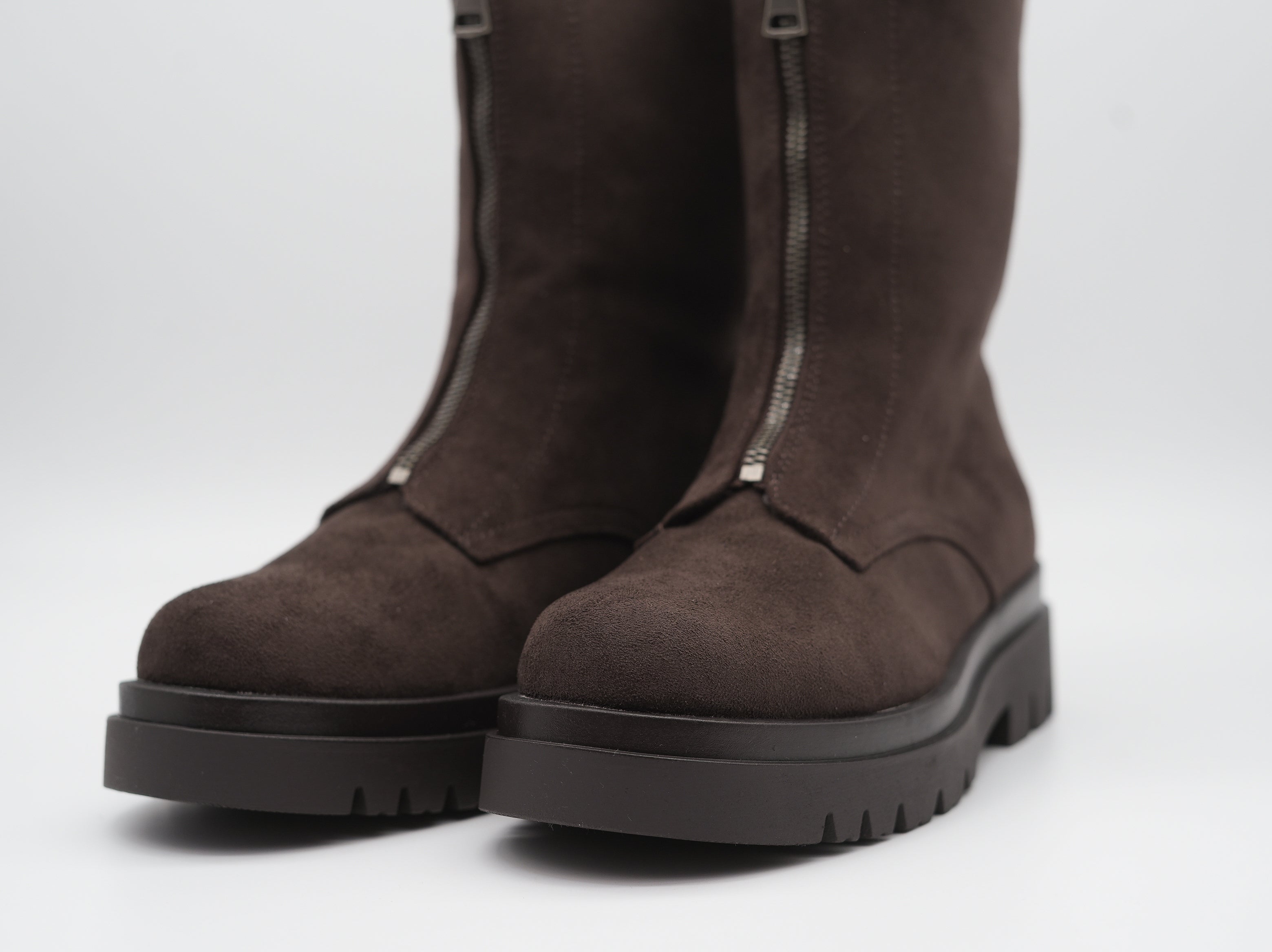 trendige Boots mit Reißverschluss vorne