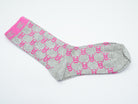 Socken im pink-grauen Design