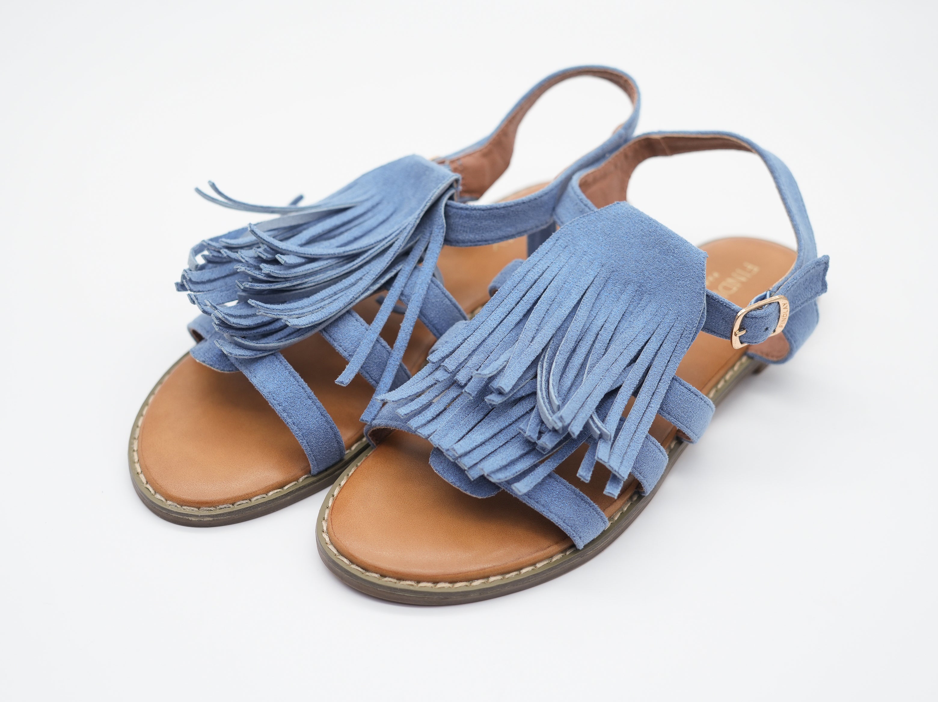 Sandalen mit Fransen