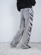 Wide Leg Pants mit Tiger Motiv