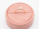 Vergoldeter Edelstahl Ring mit künstlicher Perle