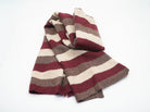 Weicher Schal, gestreift Bordeaux