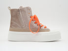 High Sneaker mit Paillettenmuster