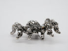 Brosche in Spinnenform mit Strass