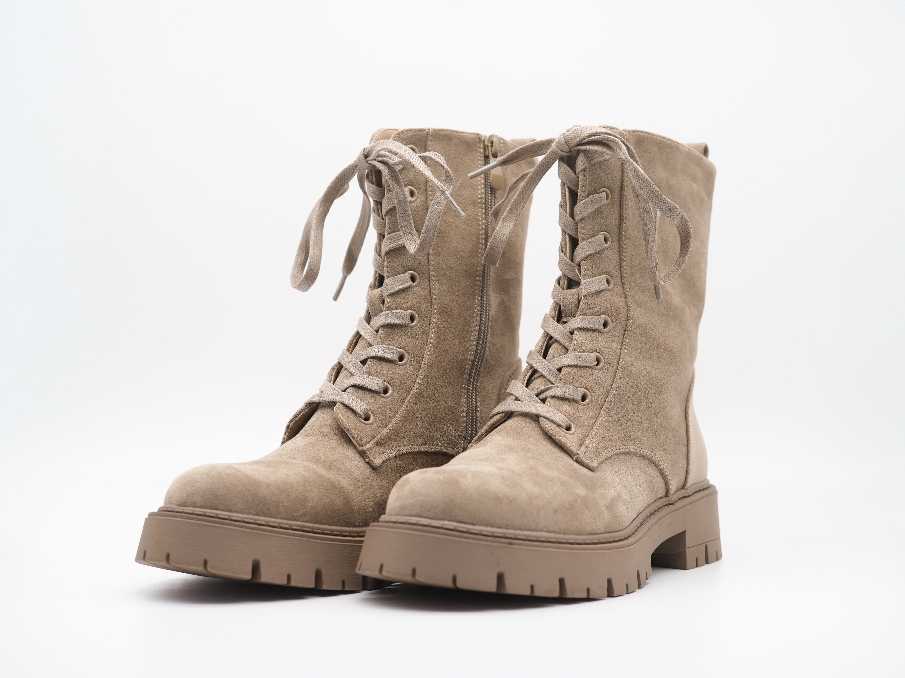 Boots in Veloursleder-Optik