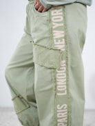Wide Leg Pants mit Gummibund am Beinabschluss