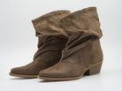 Westernboots mit weitem Schaft Taupe