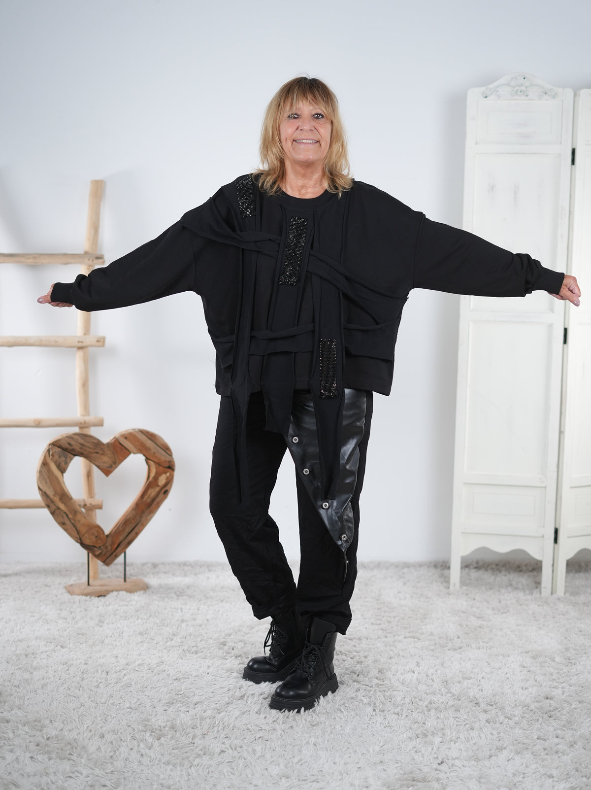 asymmetrisch geschnittenes Sweaty