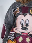 Ausgefallene College Jacke aus Jeans mit Hingucker Motiv