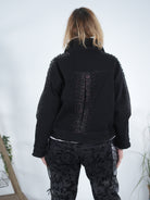 Ausgefallene Jeans Jacke mit verschiedenen Pailletten