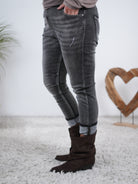 Basic Jeans, grau