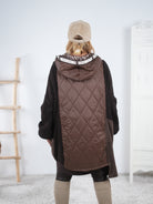 bequeme Jacke mit Strickeinsatz