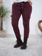 Cargo Pants mit Knopfleiste