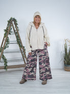 Cozy Jacke mit Strickärmeln