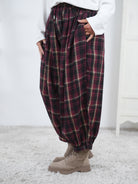 Flanell Pumphose, kariert
