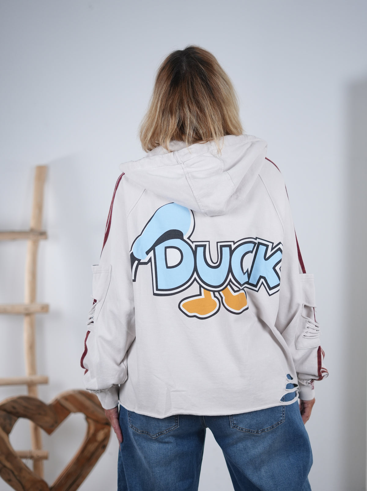 Hingucker Sweat Jacke mit markantem Motiv
