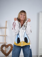 Hingucker Sweat Jacke mit markantem Motiv