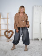 Jeans Jacke in lockerer Passform
