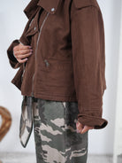 Jeans Jacke in lockerer Passform