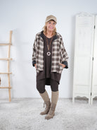 leichte Jacke im Flanell Stil, kariert