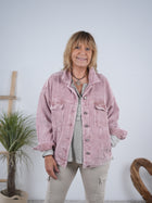 Kord Jacke mit seitlichen Taschen