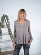 langarm Basic in A-Form Taupe