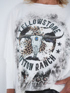 langarm Shirt mit Motiv und Stulpenärmeln