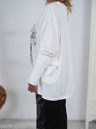 langarm Shirt mit Motiv und Stulpenärmeln