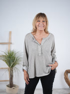 lässiges Basic langarm Shirt aus Baumwolle