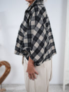 lockere Jacke im Flanell Hemd Design