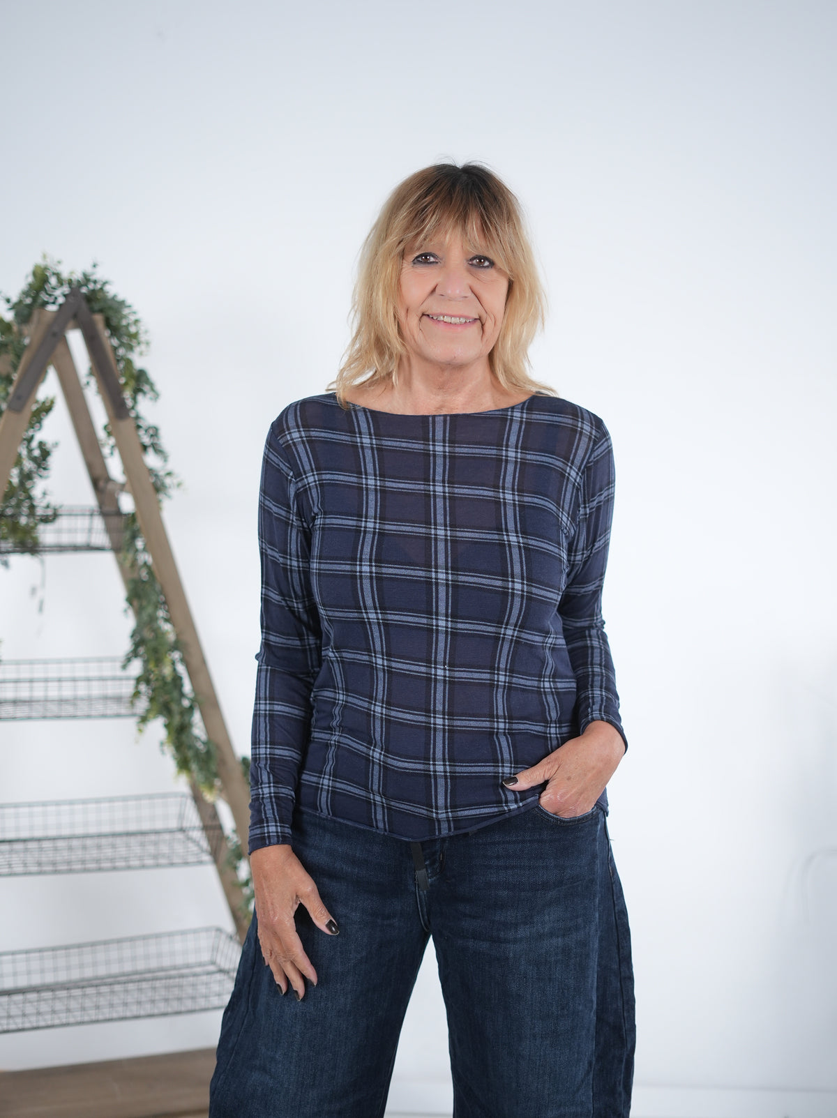 Long Sleeve, kariert
