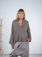 Niedliche Strickjacke mit Kragen