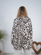 oversize Hoody im Leo Look mit "inspired" Schriftzug