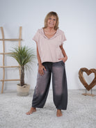 oversize Pullunder mit Kapuze Rosa