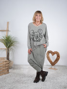 oversize Shirt mit süßem Motiv