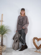 oversize Shirt mit süßem Motiv