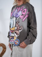 oversize Sweaty mit buntem Print