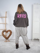 oversize Sweaty mit buntem Print